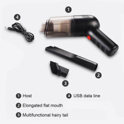 جارو شارژی خودرو مدل MDHL VC-01A