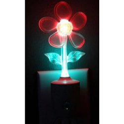 چراغ خواب طرح گل سنسور دار